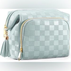 SuitShine Travel Makeup Bag-Blue